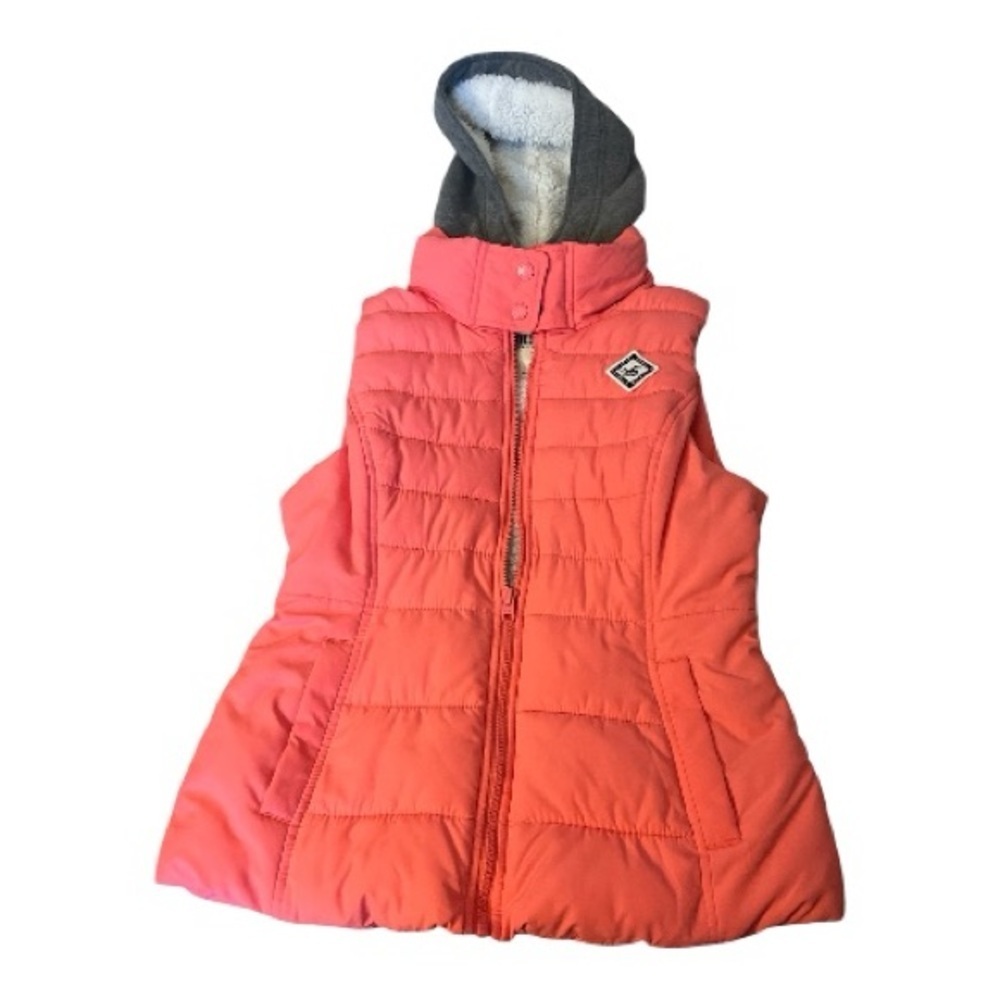 Women’s Hollister Coral Hooded Puffer Vest